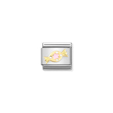 Load image into Gallery viewer, COMPOSABLE CLASSIC LINK 030272/72 PINK SWEET IN 18K GOLD &amp; ENAMEL
