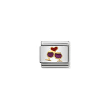 Load image into Gallery viewer, COMPOSABLE CLASSIC LINK 030283/08 GLASSES WITH HEART 18K GOLD AND ENAMEL

