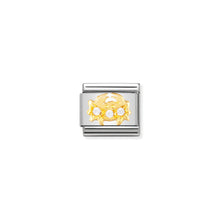 Load image into Gallery viewer, COMPOSABLE CLASSIC LINK 030302/04 CANCER IN 18K GOLD AND CZ
