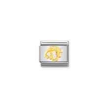 Load image into Gallery viewer, COMPOSABLE CLASSIC LINK 030302/05 LEO IN 18K GOLD AND CZ
