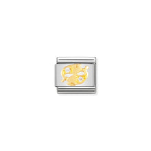 Load image into Gallery viewer, COMPOSABLE CLASSIC LINK 030302/12 PISCES IN 18K GOLD AND CZ
