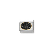 Load image into Gallery viewer, COMPOSABLE CLASSIC LINK 030518/05 AGATE DRUSY BLACK SKY IN 18K GOLD
