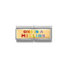 Load image into Gallery viewer, COMPOSABLE CLASSIC DOUBLE LINK 030720/06 RAINBOW ONE IN A MILLION IN 18K GOLD
