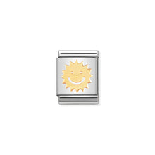 Load image into Gallery viewer, COMPOSABLE &lt;STRONG&gt;BIG LINK&lt;/STRONG&gt; 032107/02 SUN IN 18K GOLD
