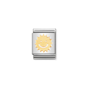 COMPOSABLE <STRONG>BIG LINK</STRONG> 032107/02 SUN IN 18K GOLD