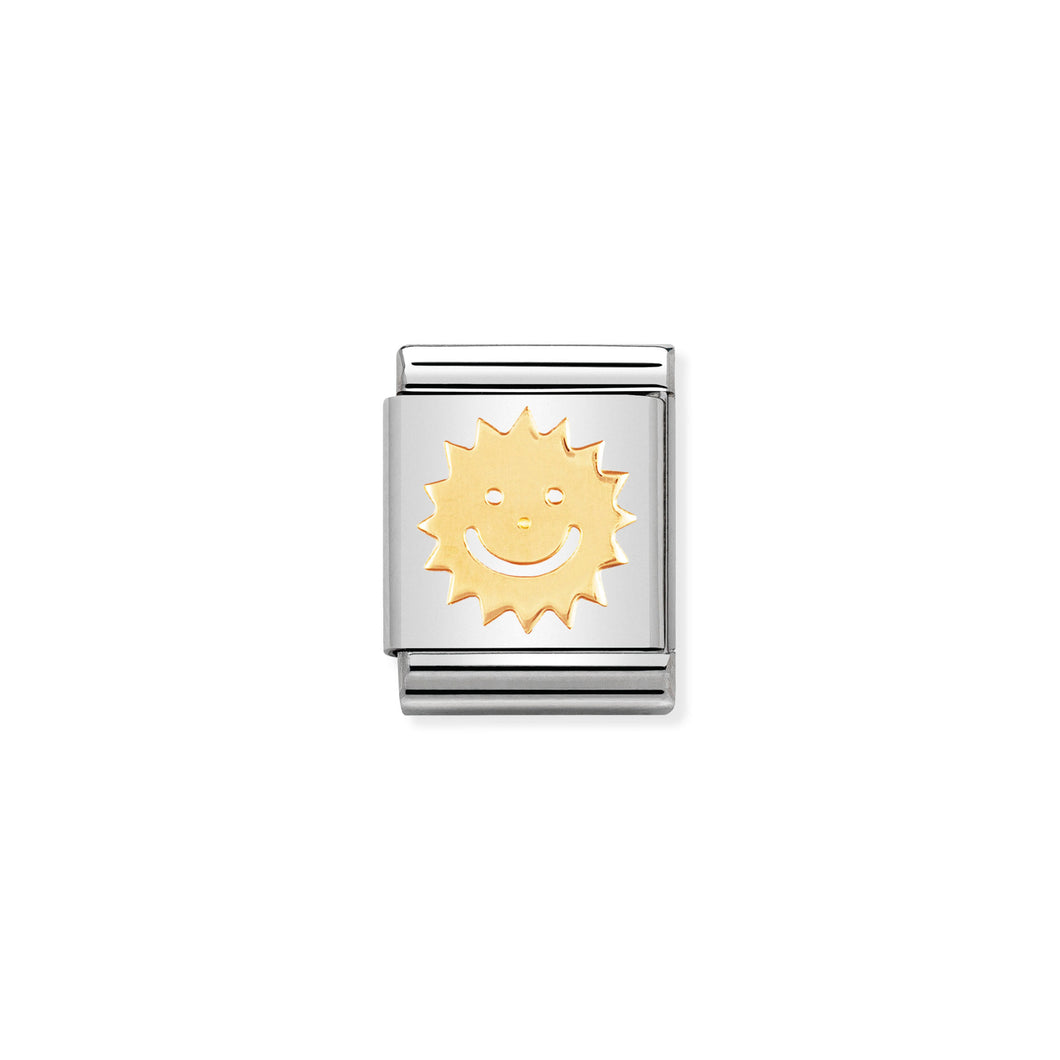 COMPOSABLE <STRONG>BIG LINK</STRONG> 032107/02 SUN IN 18K GOLD