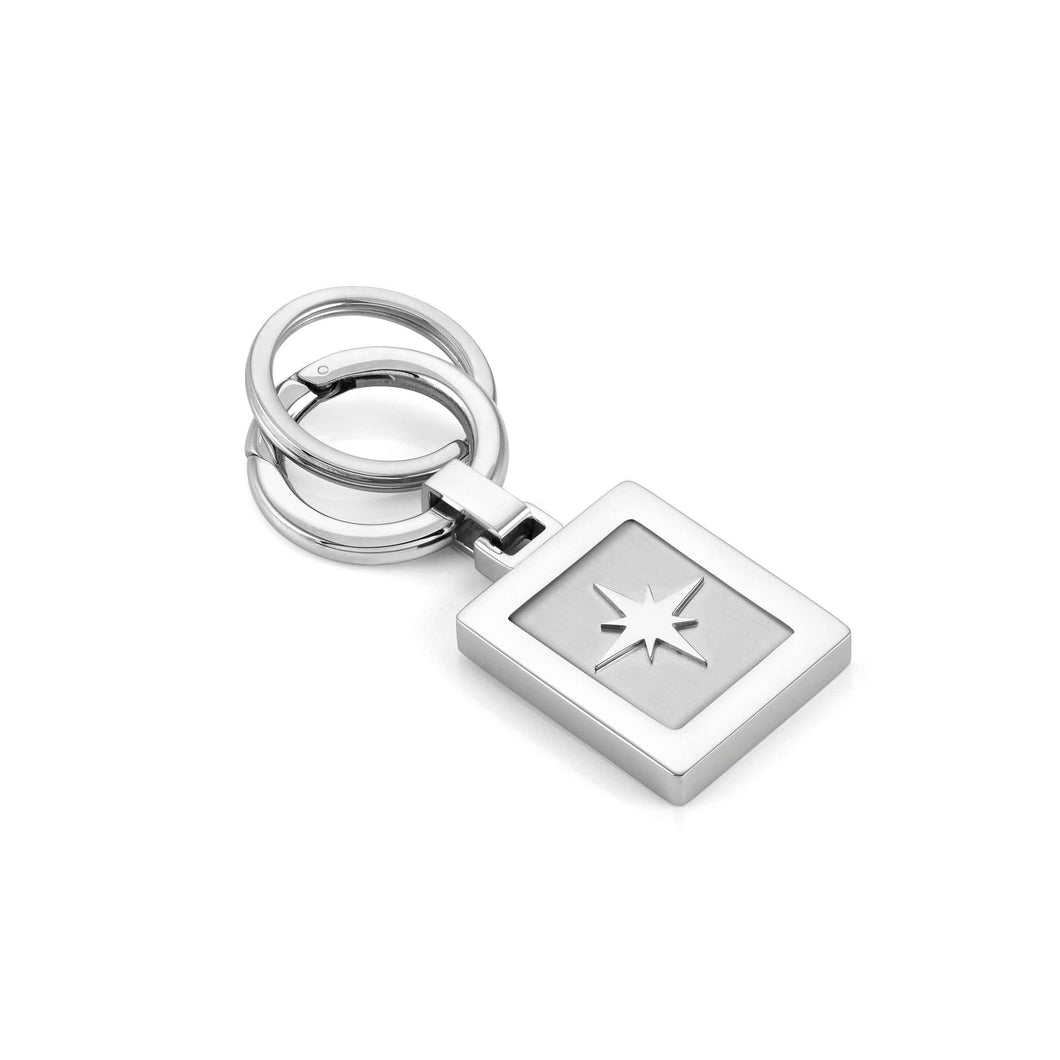 KEYRING 131708/014 WIND ROSE STAINLESS STEEL