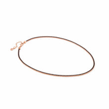 Load image into Gallery viewer, CHIC &amp; CHARM BLACK CZ NECKLACE 148603/011 WITH ROSE GOLD FINISH
