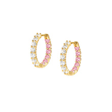 Load image into Gallery viewer, CHIC &amp; CHARM JOYFUL GOLD &amp; PINK CZ EARRING 148636/018
