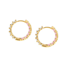 Load image into Gallery viewer, CHIC &amp; CHARM JOYFUL GOLD &amp; PINK CZ EARRING 148636/018
