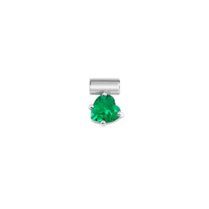 SEIMIA LOVE PENDANT 148809/004 HEART GREEN CZ