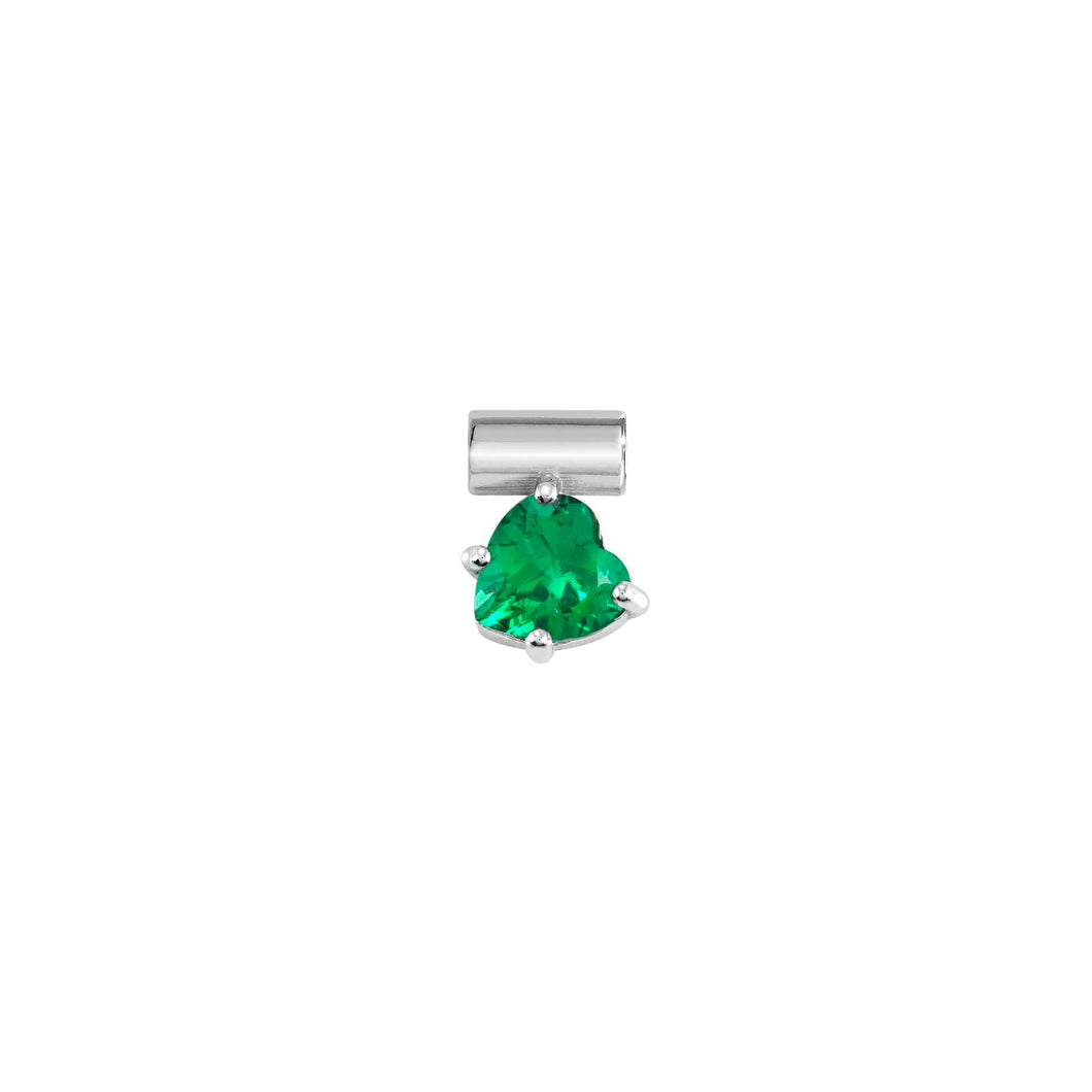 SEIMIA LOVE PENDANT 148809/004 HEART GREEN CZ