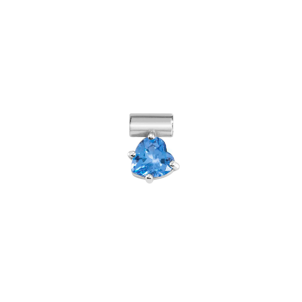 SEIMIA LOVE PENDANT 148809/006 HEART LIGHT BLUE CZ