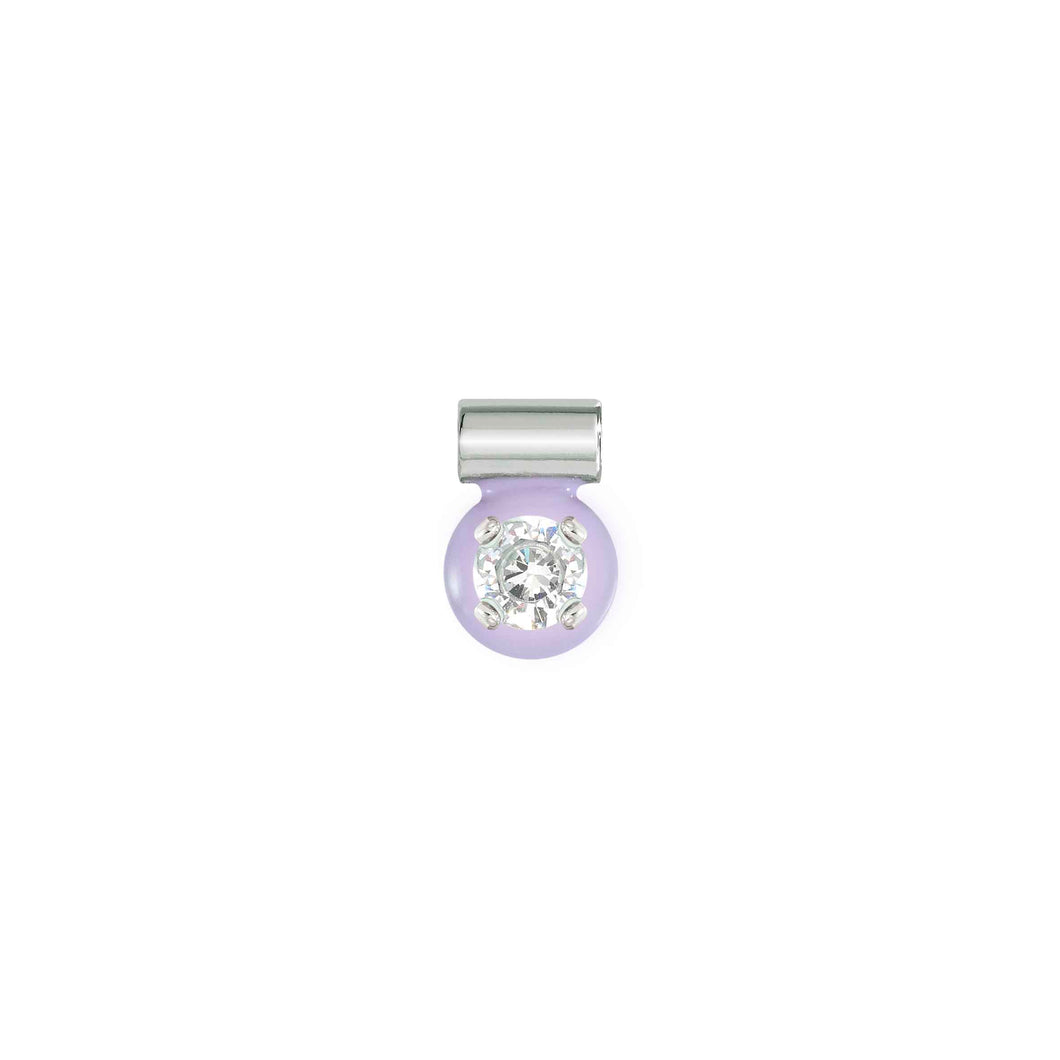 SEIMIA PENDANT 148824/031 CZ WITH LILAC ENAMEL