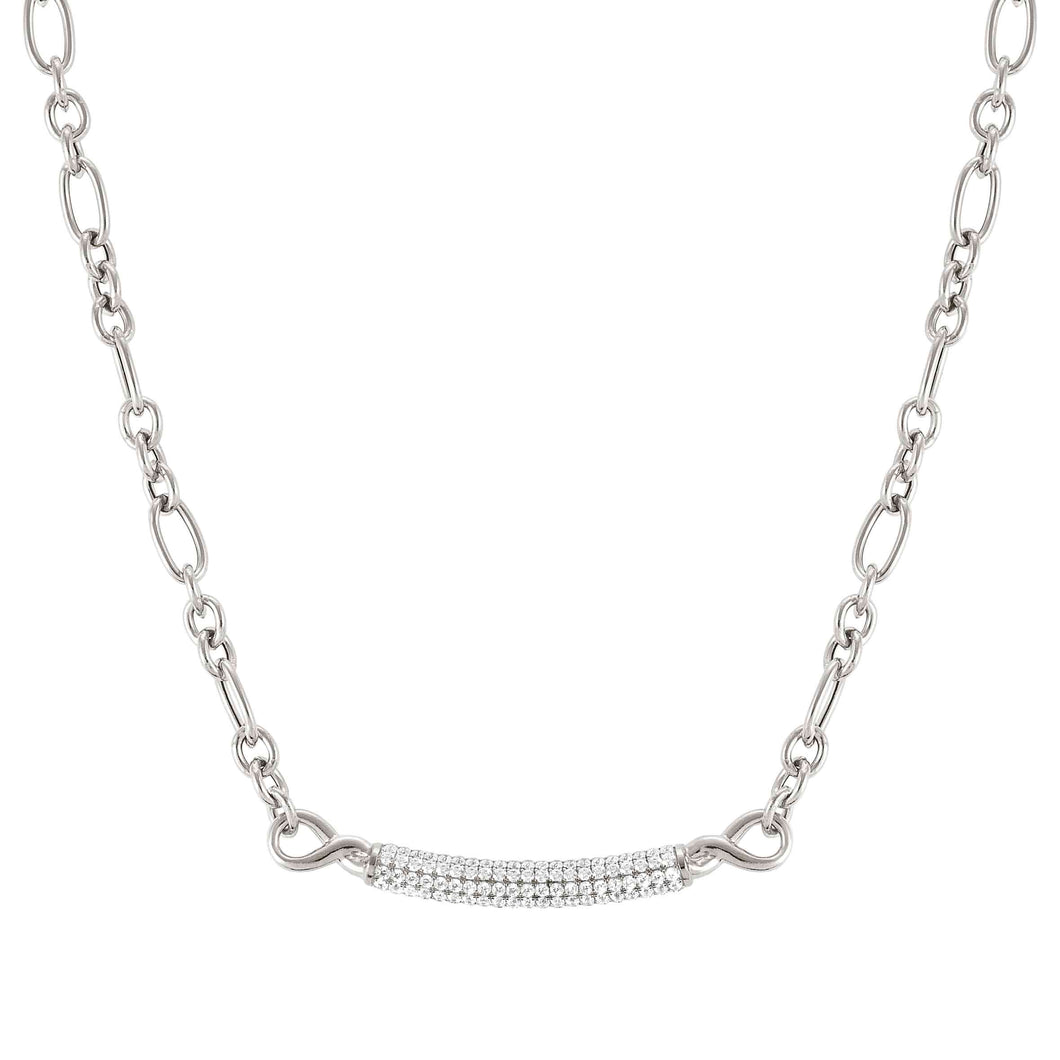 ENDLESS NECKLACE 149105/010 SILVER CHAIN WITH CZ