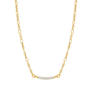 ENDLESS NECKLACE 149105/012 GOLD CHAIN WITH CZ
