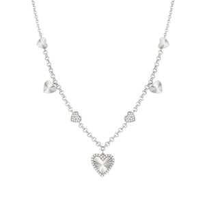 TRUEJOY HEART NECKLACE 240102/004 STERLING SILVER CHAIN