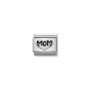 COMPOSABLE CLASSIC LINK 330101/10 MOM HEART IN 925 SILVER