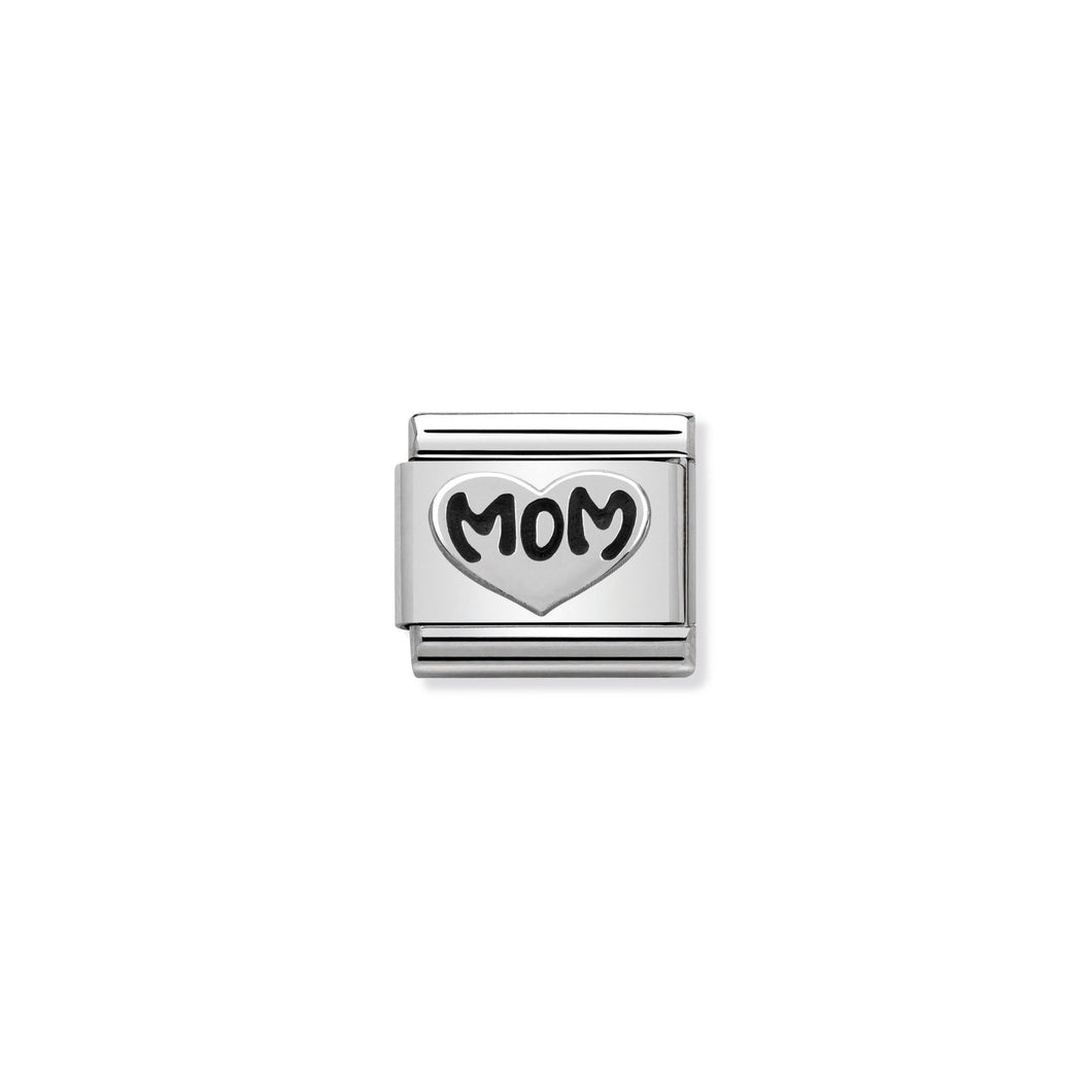 COMPOSABLE CLASSIC LINK 330101/10 MOM HEART IN 925 SILVER