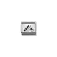 Load image into Gallery viewer, COMPOSABLE CLASSIC LINK 330101/19 NANA HEART AND INFINITY IN 925 SILVER
