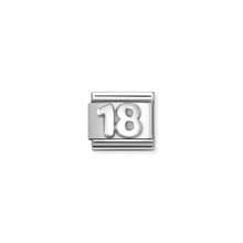 Load image into Gallery viewer, COMPOSABLE CLASSIC LINK 330101/56 NUMBER 18 IN 925 SILVER
