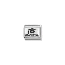 Load image into Gallery viewer, COMPOSABLE CLASSIC LINK 330109/02 GRADUATION WITH HAT IN 925 SILVER
