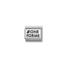 Load image into Gallery viewer, COMPOSABLE CLASSIC LINK 330109/28 #ONEFORME (ONE FOR ME ONE FOR YOU) IN 925 SILVER
