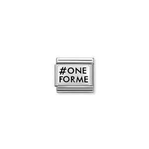 COMPOSABLE CLASSIC LINK 330109/28 #ONEFORME (ONE FOR ME ONE FOR YOU) IN 925 SILVER