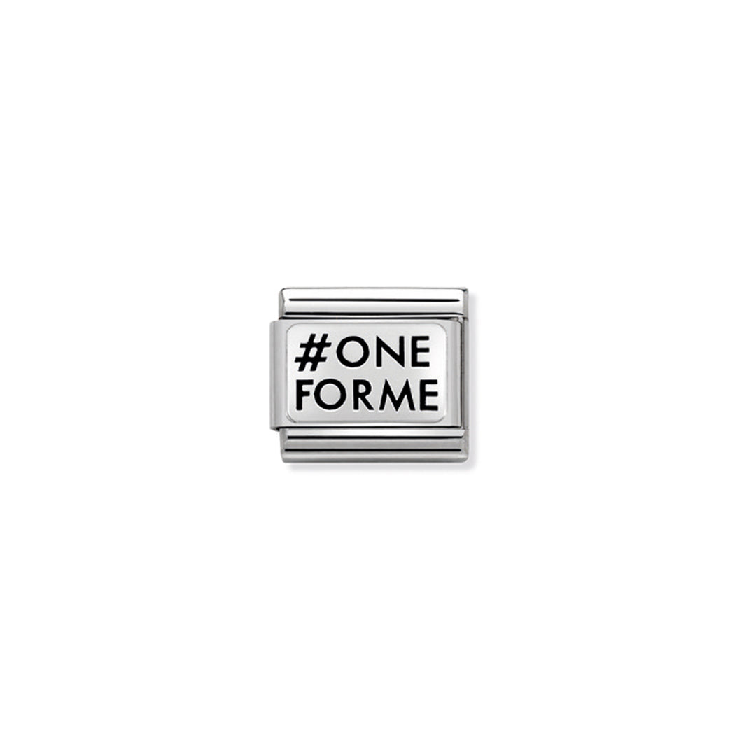 COMPOSABLE CLASSIC LINK 330109/28 #ONEFORME (ONE FOR ME ONE FOR YOU) IN 925 SILVER