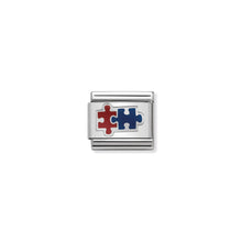 Load image into Gallery viewer, COMPOSABLE CLASSIC LINK 330202/37 PUZZLE PIECES IN ENAMEL &amp; 925 SILVER
