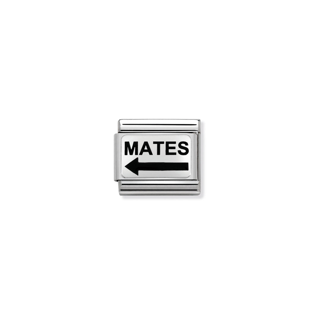 COMPOSABLE CLASSIC LINK 330208/23 MATES ARROW IN ENAMEL & 925 SILVER