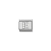 Load image into Gallery viewer, COMPOSABLE CLASSIC LINK 330301/05 LETTER E WITH CZ IN 925 SILVER
