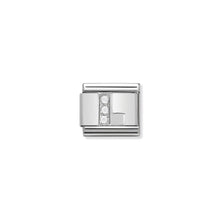 Load image into Gallery viewer, COMPOSABLE CLASSIC LINK 330301/12 LETTER L WITH CZ IN 925 SILVER
