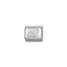 Load image into Gallery viewer, COMPOSABLE CLASSIC LINK 330302/07 LIBRA ZODIAC WITH CZ IN 925 SILVER
