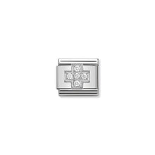 Load image into Gallery viewer, COMPOSABLE CLASSIC LINK 330304/03 CROSS WITH CZ IN 925 SILVER
