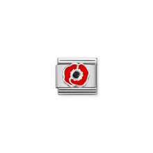 Load image into Gallery viewer, COMPOSABLE CLASSIC LINK 330305/17 POPPY CZ &amp; ENAMEL IN 925 SILVER
