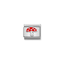 Load image into Gallery viewer, COMPOSABLE CLASSIC LINK 330305/18 MUSHROOM CZ &amp; ENAMEL IN 925 SILVER
