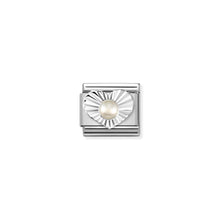 Load image into Gallery viewer, COMPOSABLE CLASSIC LINK 330508/13 WHITE PEARL IN SILVER HEART
