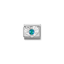 Load image into Gallery viewer, COMPOSABLE CLASSIC LINK 330508/26 GREEN OPAL IN SILVER HEART
