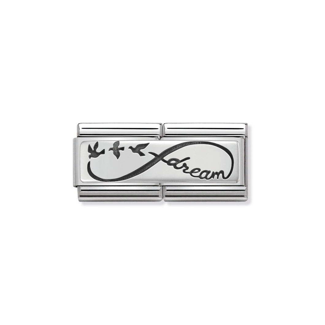 COMPOSABLE CLASSIC DOUBLE LINK 330710/04 INFINITE DREAM IN 925 SILVER