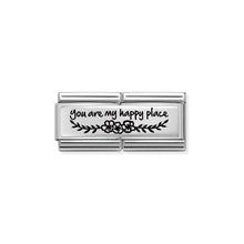 Load image into Gallery viewer, COMPOSABLE CLASSIC DOUBLE LINK 330711/06 YOU ARE MY HAPPY PLACE IN 925 SILVER
