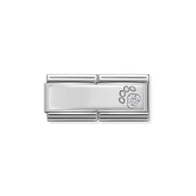 Load image into Gallery viewer, COMPOSABLE CLASSIC DOUBLE LINK 330731/13 PAW PRINT WITH CZ IN 925 SILVER
