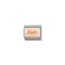 Load image into Gallery viewer, COMPOSABLE CLASSIC LINK 430101/34 MUM PLATE IN 9K ROSE GOLD
