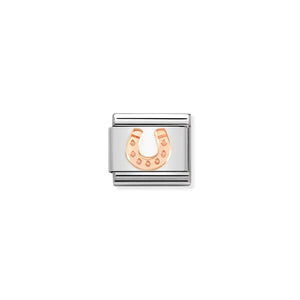 COMPOSABLE CLASSIC LINK 430104/43 HORSESHOE IN 9K ROSE GOLD