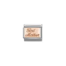 Load image into Gallery viewer, COMPOSABLE CLASSIC LINK 430108/17 GOD MOTHER ENGRAVED 9K ROSE GOLD PLATE
