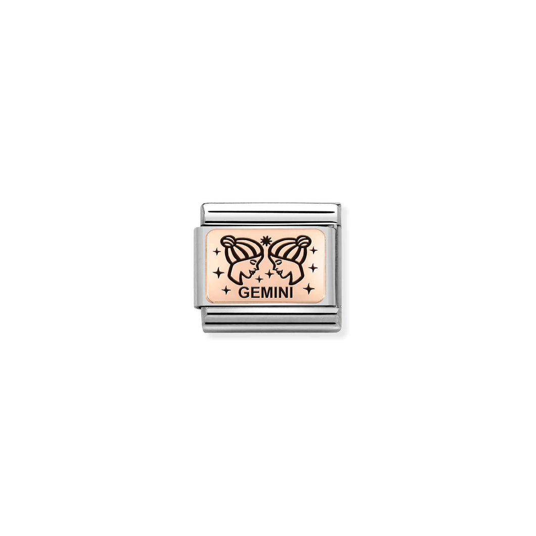 COMPOSABLE CLASSIC LINK 430112/03 GEMINI IN 9K ROSE GOLD