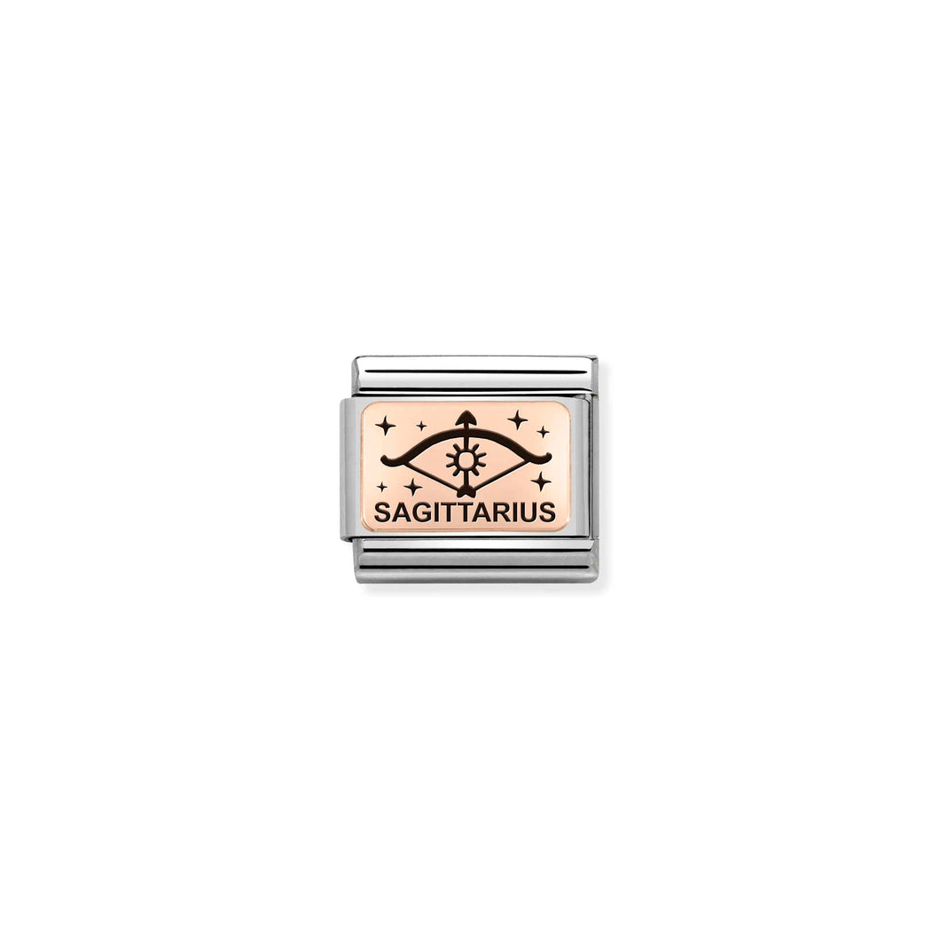 COMPOSABLE CLASSIC LINK 430112/09 SAGITTARIUS IN 9K ROSE GOLD
