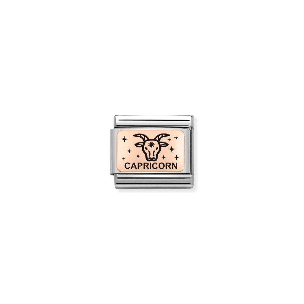 COMPOSABLE CLASSIC LINK 430112/10 CAPRICORN IN 9K ROSE GOLD