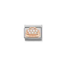 Load image into Gallery viewer, COMPOSABLE CLASSIC LINK 430302/31 BAG WITH CZ IN 9K ROSE GOLD
