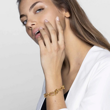Load image into Gallery viewer, DRUSILLA BLACK BRACELET 028704/001 STAINLESS STEEL WITH CZ

